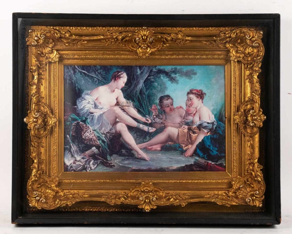 J. BOUCHER, FRAMED PRINT ON PAPER W/SHADOW BOX (1 of 9)
