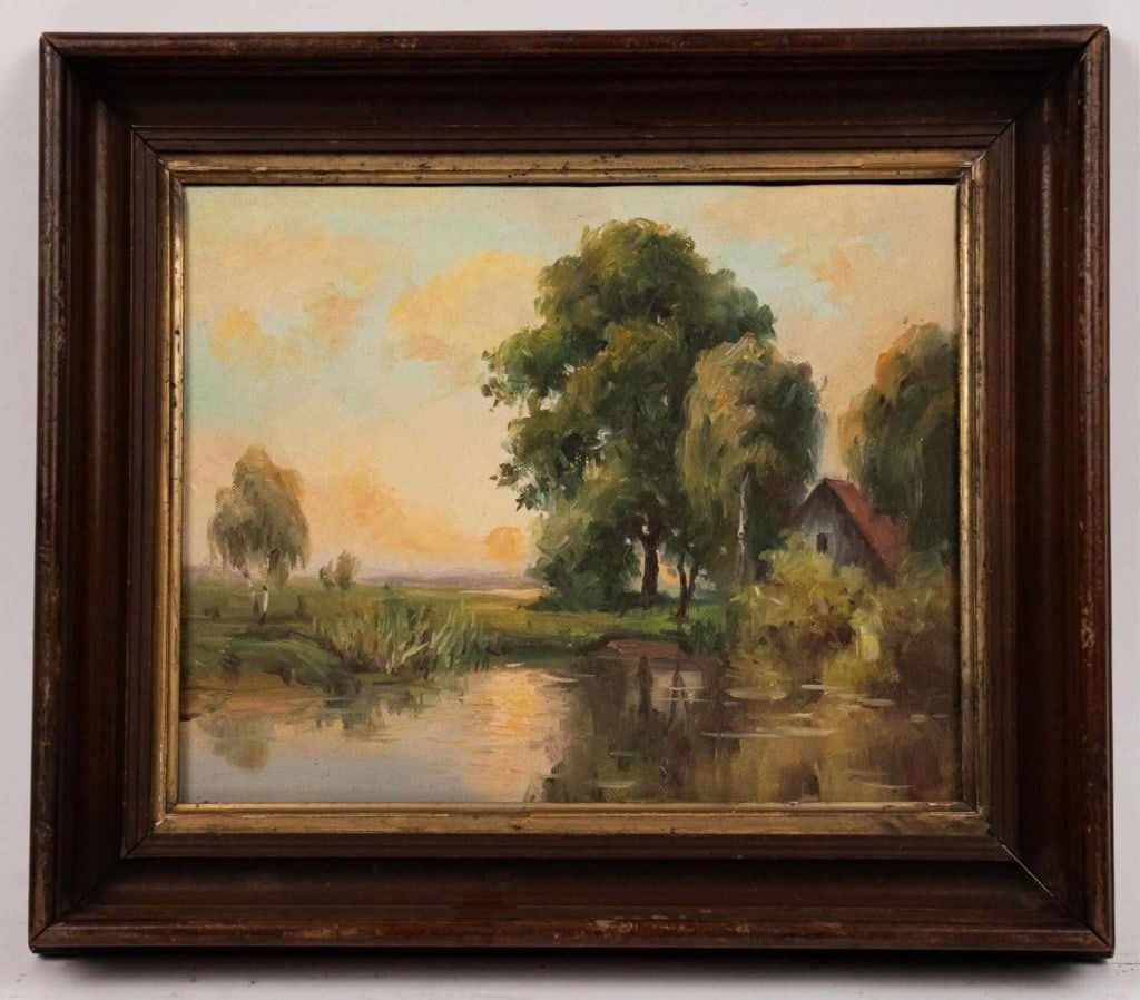 COUNTRY LANDSCAPE, OIL ON CANVAS (1 of 5)