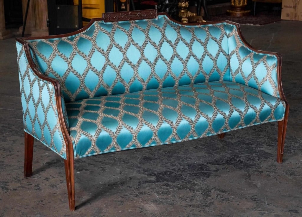 SHERATON STYLE CUSTOM UPHOLSTERED SOFA (1 of 5)