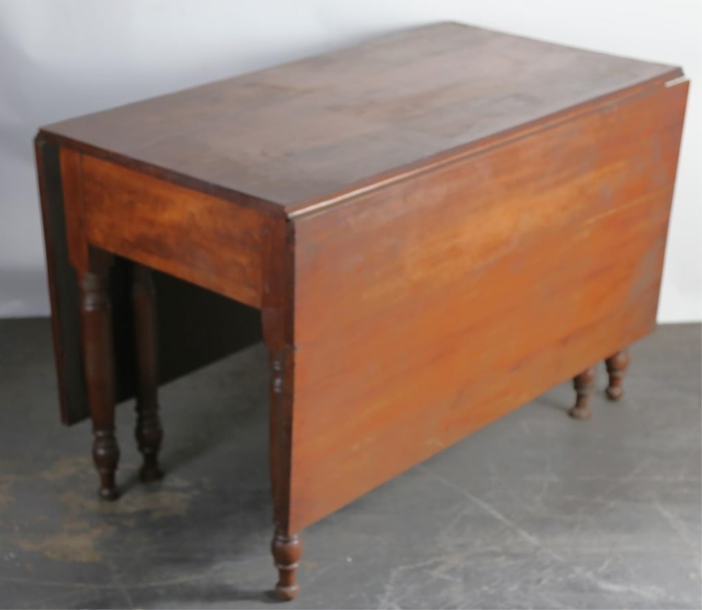 AMERICAN ANTIQUE WALNUT DROP LEAF TABLE (1 of 7)