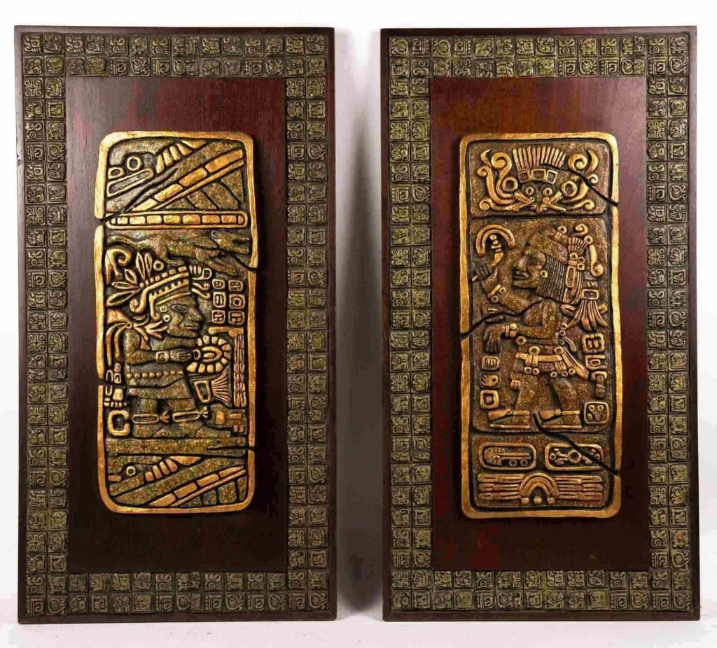 MESOAMERICAN STYLE WALL PLAQUES (1 of 5)