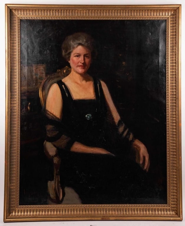 AMERICAN SCHOOL, 'THE WIVE OF CAPTAIN SIVAIN', O/C (1 of 8)