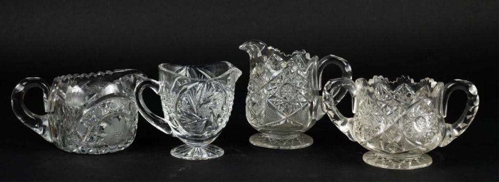 AMERICAN VINTAGE CUT GLASS GROUPING (1 of 3)