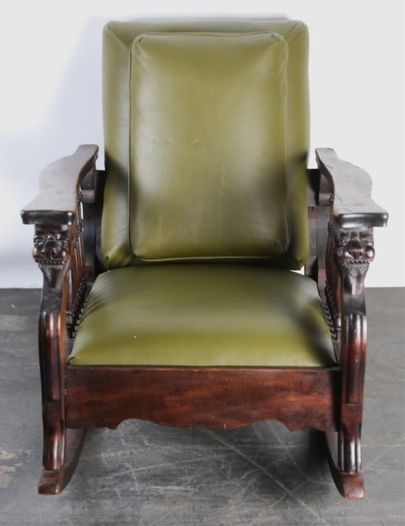 AMERICAN ANTIQUE VICTORIAN ROCKING CHAIR (1 of 5)