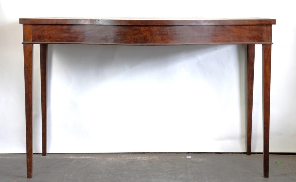 AMERICAN ANTIQUE SERPENTINE MAHOGANY HUNTBOARD (1 of 5)