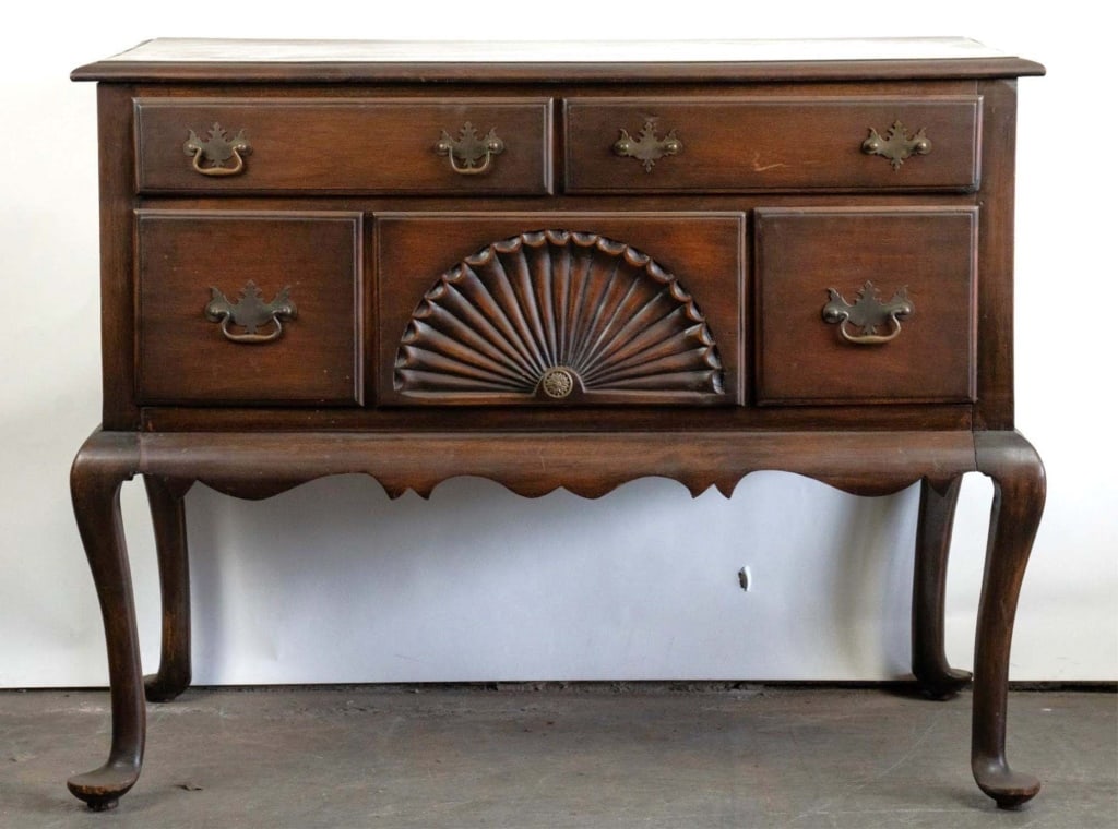 AMERICAN VINTAGE CHIPPENDALE STYLE LOWBOY (1 of 5)