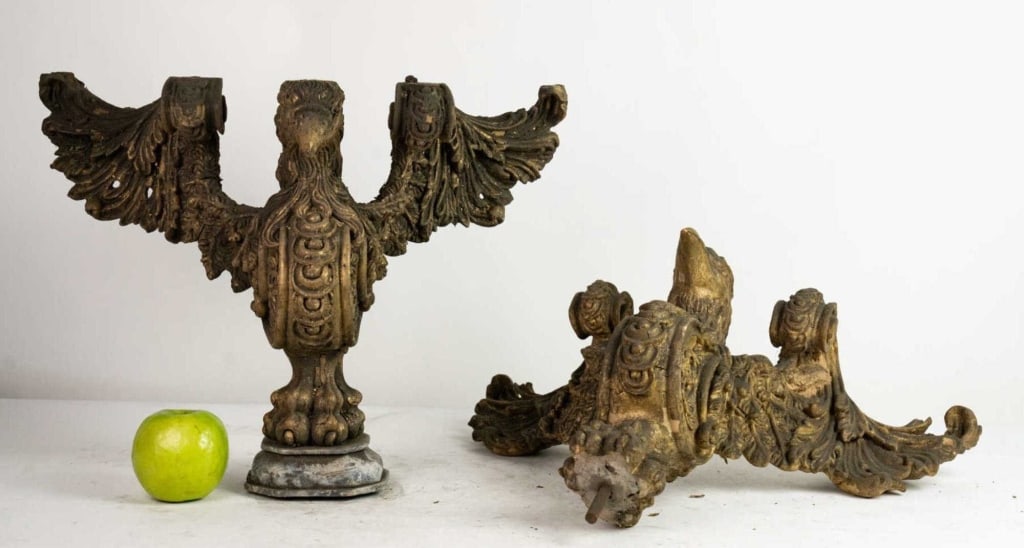 AMERICAN ANTIQUE ARCHITECTURAL CARVED EAGLE CORBEL (1 of 8)