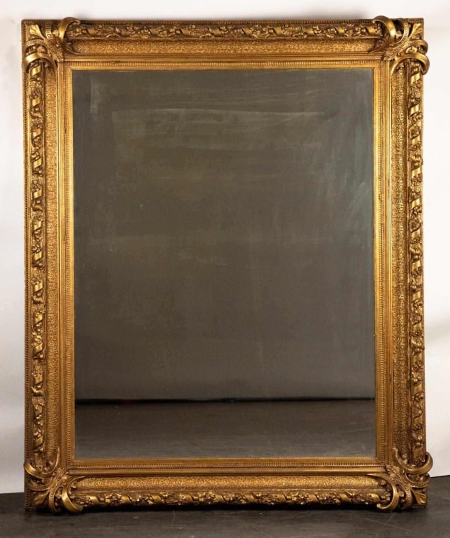 FRENCH 19TH C. PICTURE FRAME CONVERTED TO MIRROR (1 of 4)