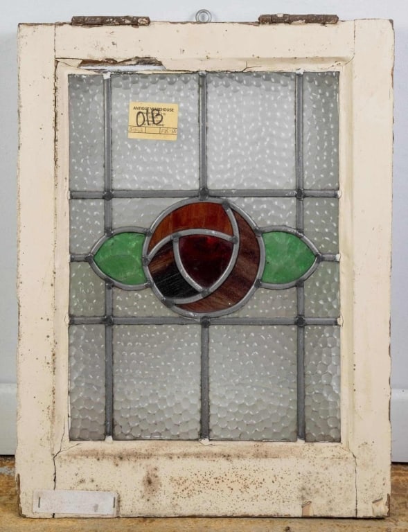 SCOTTISH LEADED STAINED GLASS PANEL (1 of 2)