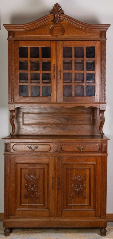 FRENCH LOUIS XV VITRINE BUFFET (1 of 5)