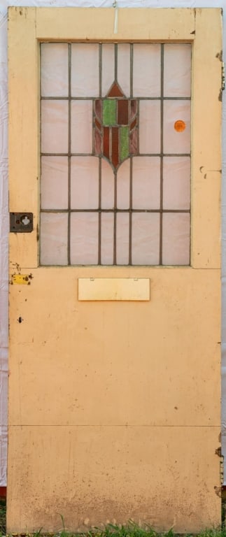 FRENCH LEADED STAINED GLASS DOOR (1 of 5)