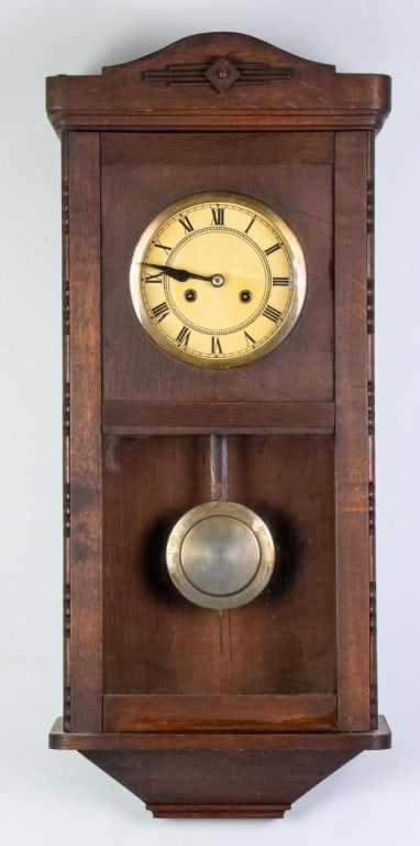 19TH C. ENGLISH OAK REGULATOR CLOCK (1 of 4)