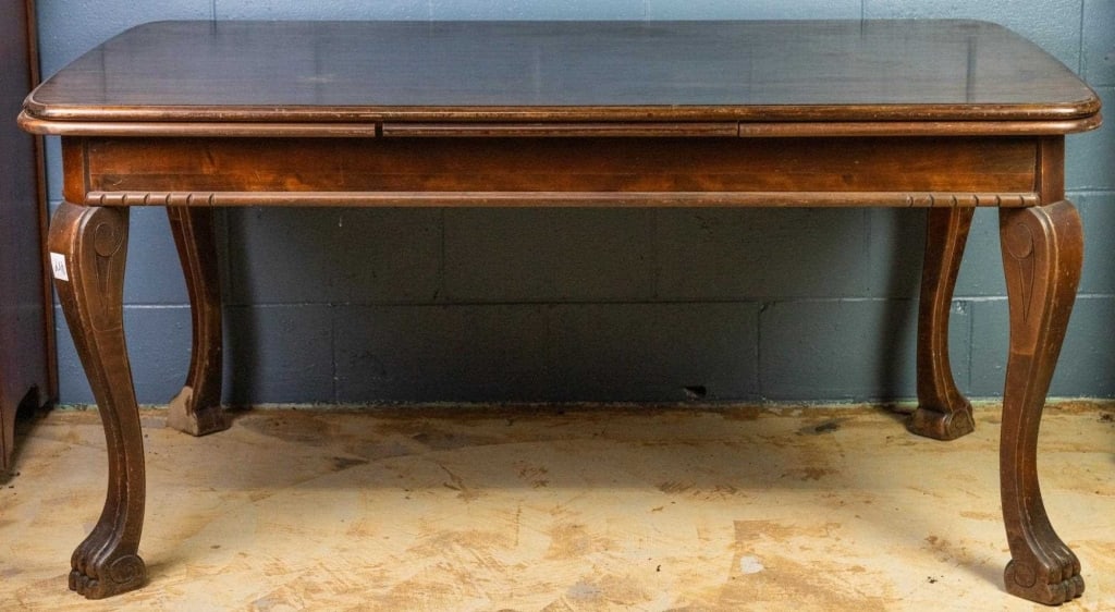 ENGLISH WALNUT DRAW LEAF DINING TABLE (1 of 3)