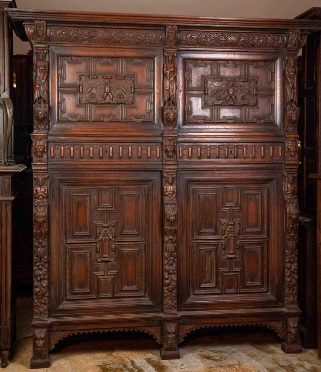 19TH C. GERMAN RENAISSANCE STYLE WARDROBE (1 of 7)