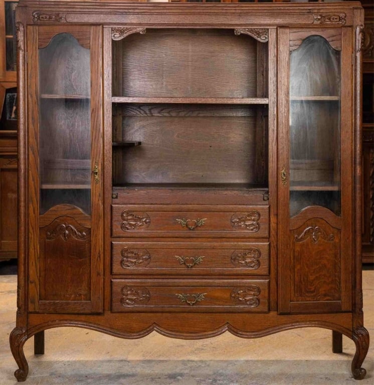 FRENCH ART DECO VITRINE BUFFET (1 of 4)