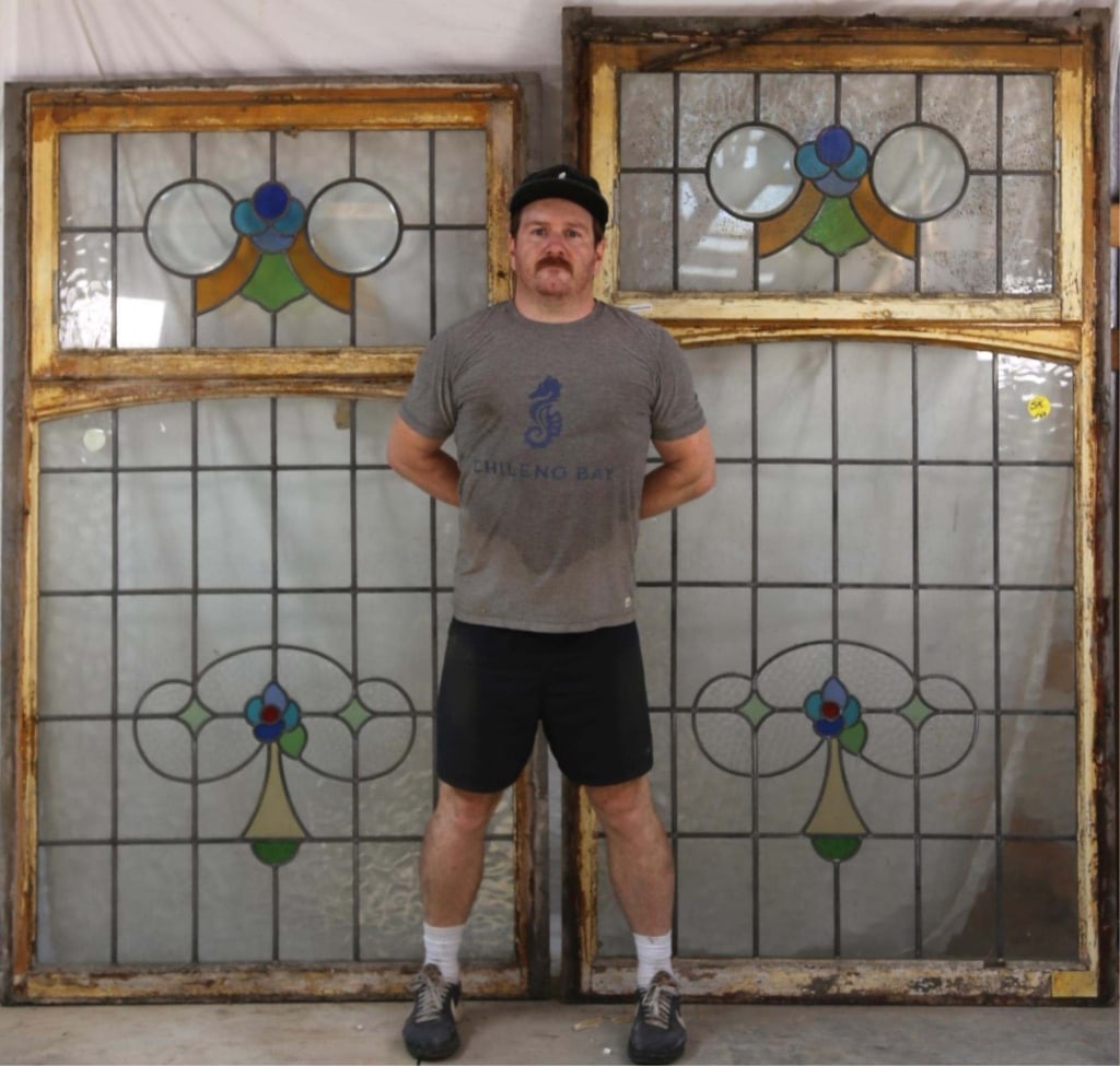 PAIR OF ANTIQUE FRENCH STAINED GLASS WINDOW (1 of 4)