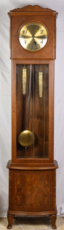 KIENINGER ART DECO WALNUT TALL CASE CLOCK (1 of 4)