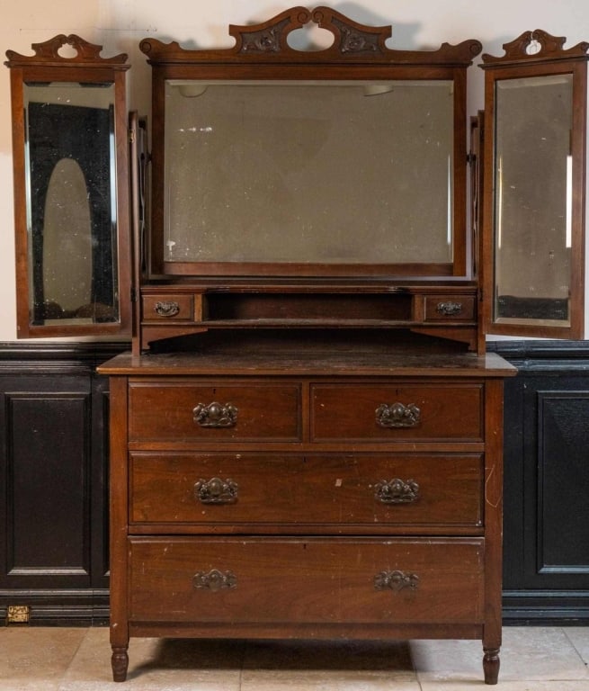 FRENCH MIRRORED DRESSING VALET (1 of 5)