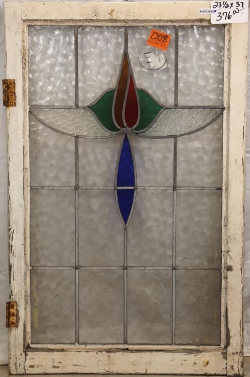 ANTIQUE SCOTTISH STAINED GLASS PANEL (1 of 2)