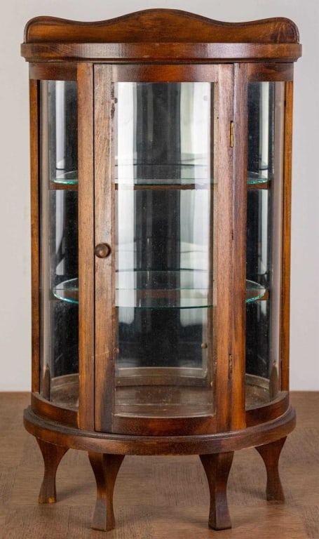 AMERICAN VICTORIAN BOW FRONT SALESMAN SAMPLE (1 of 3)