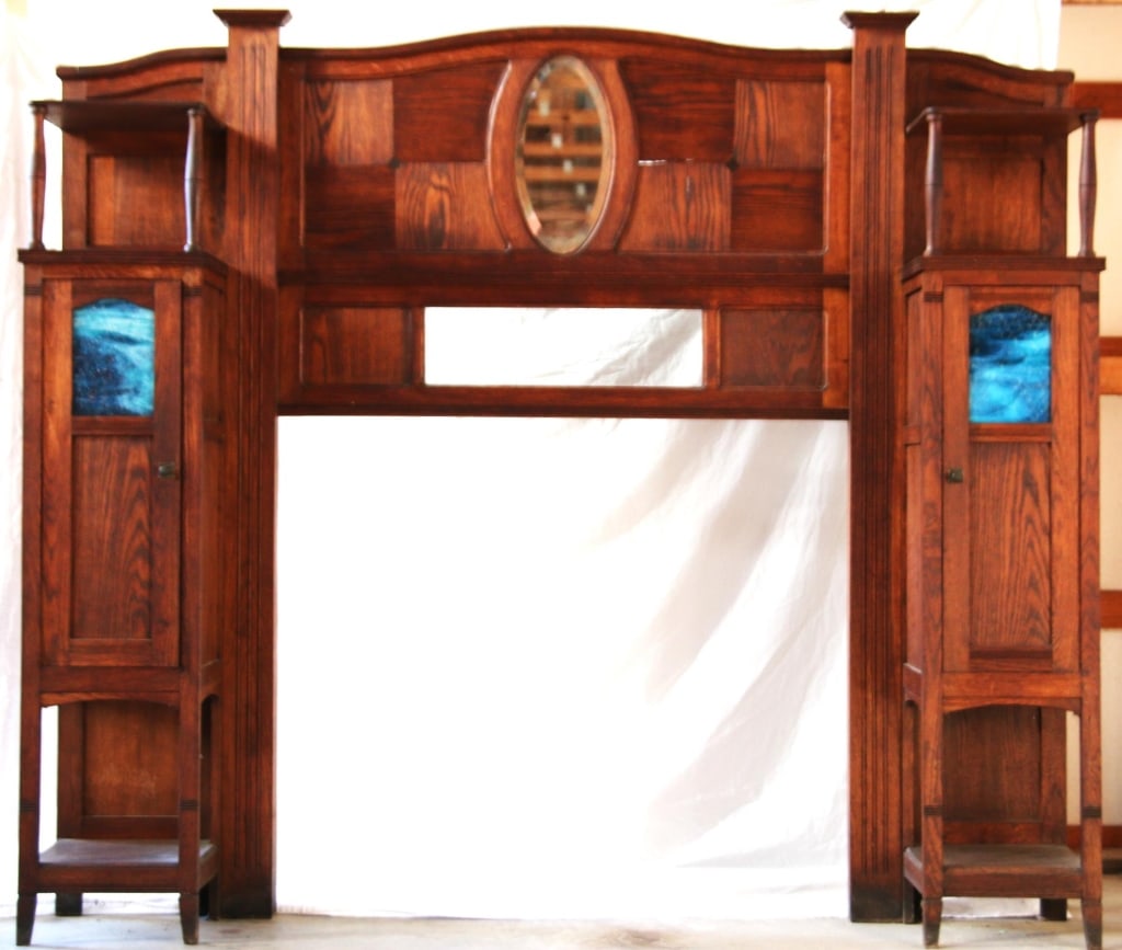 CONTINENTAL ARTS & CRAFTS FIREPLACE SURROUND (1 of 5)