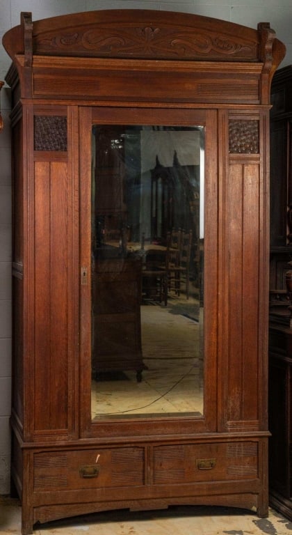 FRENCH ART NOUVEAU ARMOIRE (1 of 4)