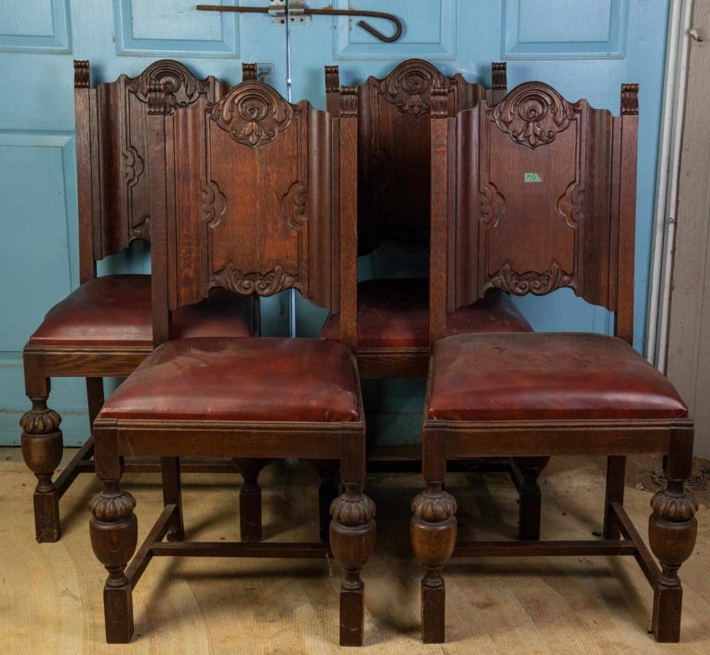 SET OF 4 FRENCH GOTHIC REVIVAL CHAIRS (1 of 4)