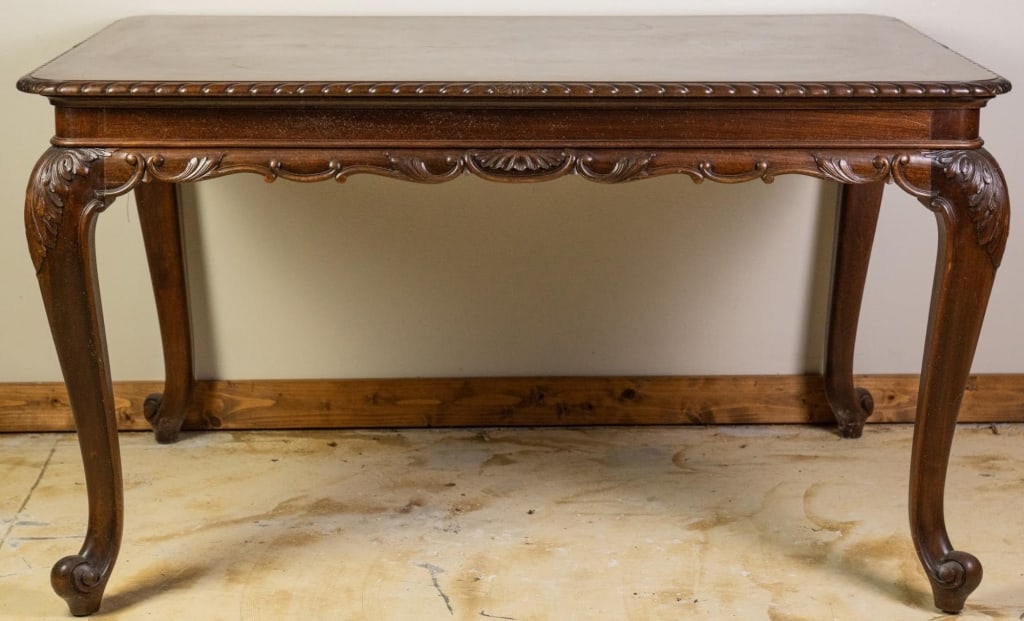 FRENCH MAHOGANY DRAW LEAF TABLE (1 of 4)