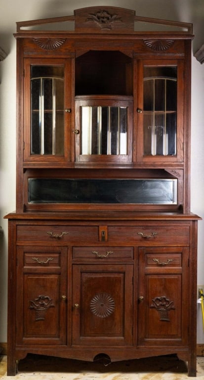 FRENCH ART DECO VITRINE BUFFET (1 of 4)
