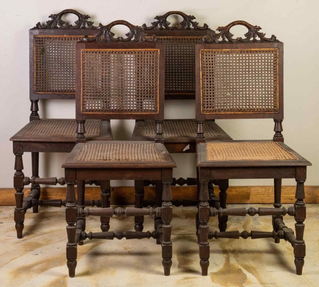 SET OF 4 FRENCH RENAISSANCE STYLE CHAIRS (1 of 4)