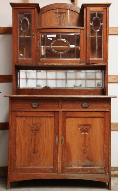 FRENCH ART DECO VITRINE BUFFET (1 of 6)