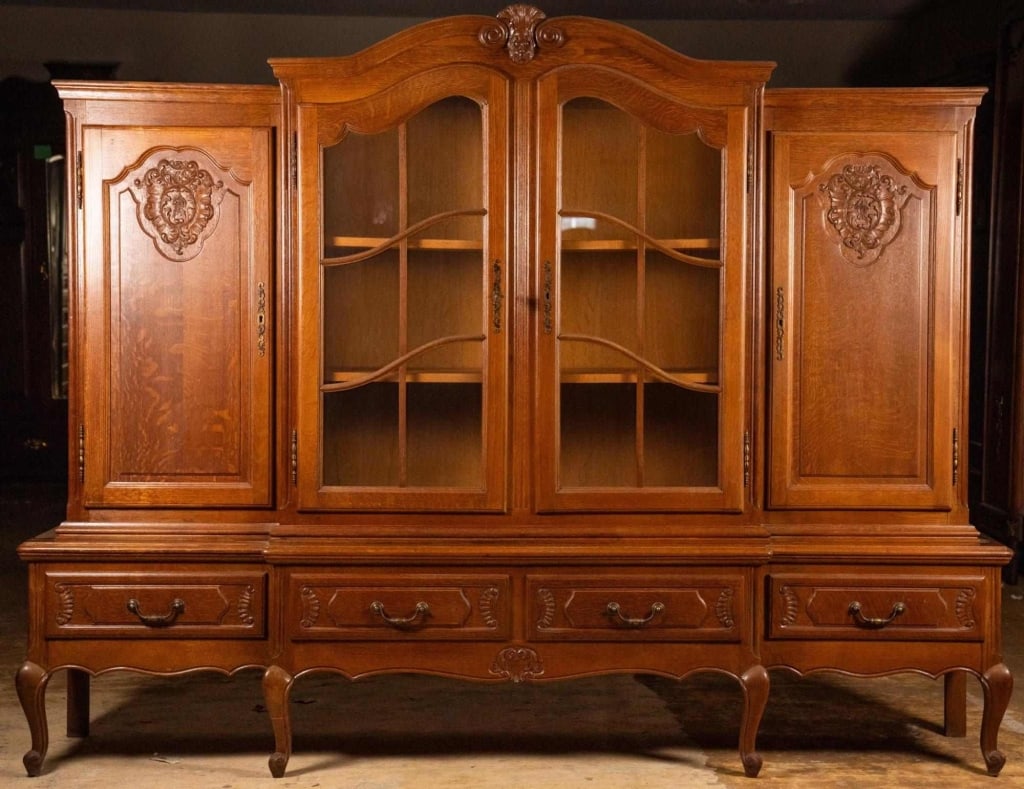 FRENCH CARVED OAK BUFFET (1 of 4)