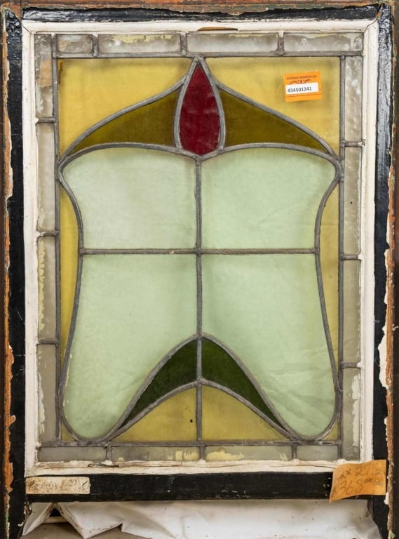 FRENCH STAINED GLASS PANEL (1 of 4)