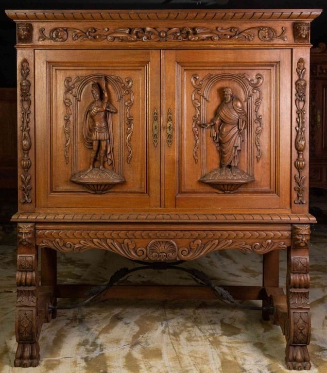 MONUMENTAL FRENCH RENAISSANCE REVIVAL CABINET (1 of 6)