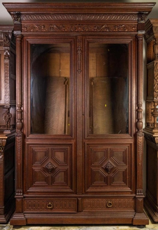 MONUMENTAL FRENCH RENAISSANCE REVIVAL BOOKCASE (1 of 4)