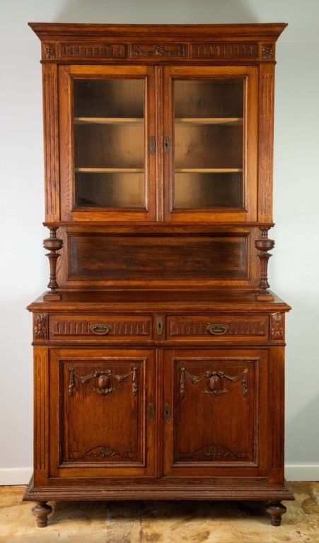 19TH C. FRENCH OAK HAND CARVED BUFFET (1 of 4)