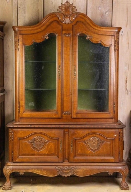 FRENCH CHIPPENDALE STYLE VINTRINE BOOKCASE (1 of 4)