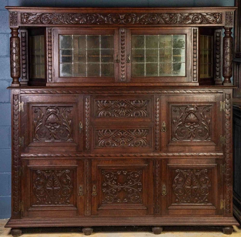 19TH C. FRENCH RENAISSANCE STYLE COURT CUPBOARD (1 of 6)