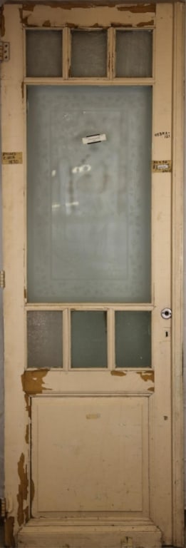 19TH C. FRENCH ETCHED GLASS DOOR (1 of 7)