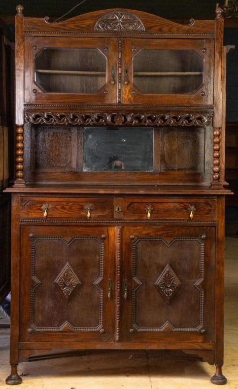 FRENCH ART NOUVEAU VINTRINE BUFFET (1 of 4)