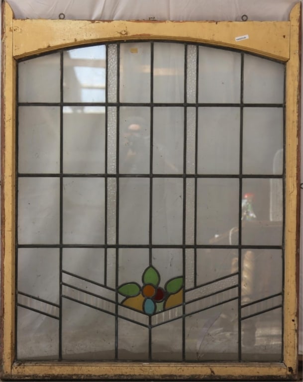 ANTIQUE ENGLISH STAINED GLASS WINDOW (1 of 3)