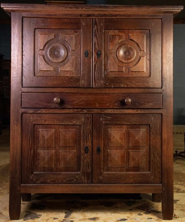 CONTINENTAL OAK LINEN PRESS (1 of 3)