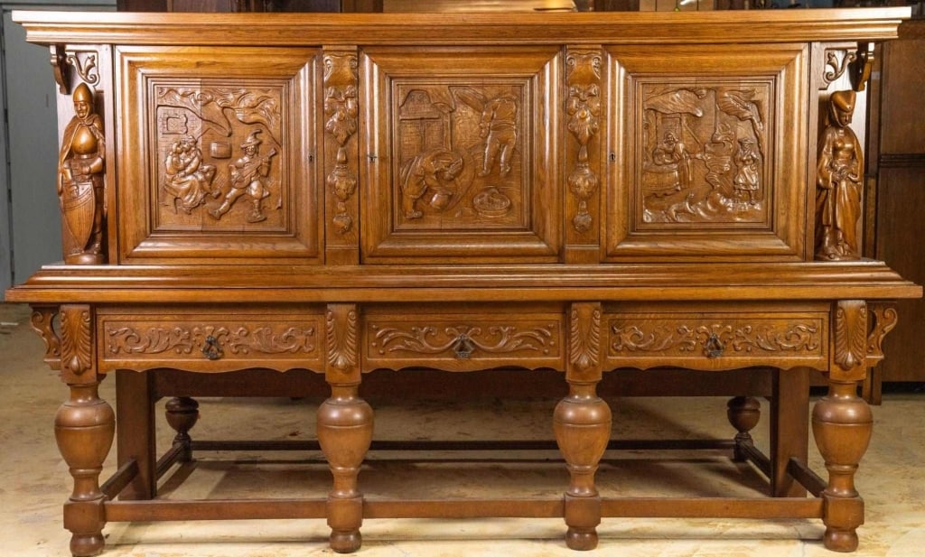 MONUMENTAL FRENCH RENAISSANCE REVIVAL CUPBOARD (1 of 5)