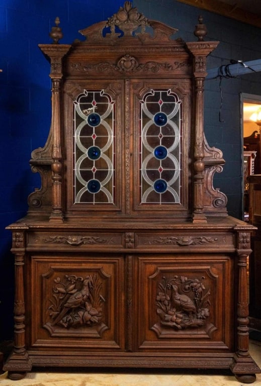 19TH C. FRENCH RENAISSANCE REVIVAL HUNT CUPBOARD (1 of 7)