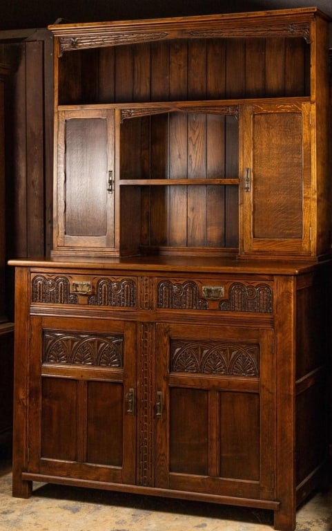 ENGLISH ART DECO OAK SERVER (1 of 4)