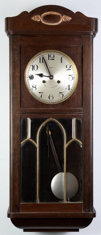 KIENZLE MAHOGANY REGULATOR CLOCK (1 of 4)