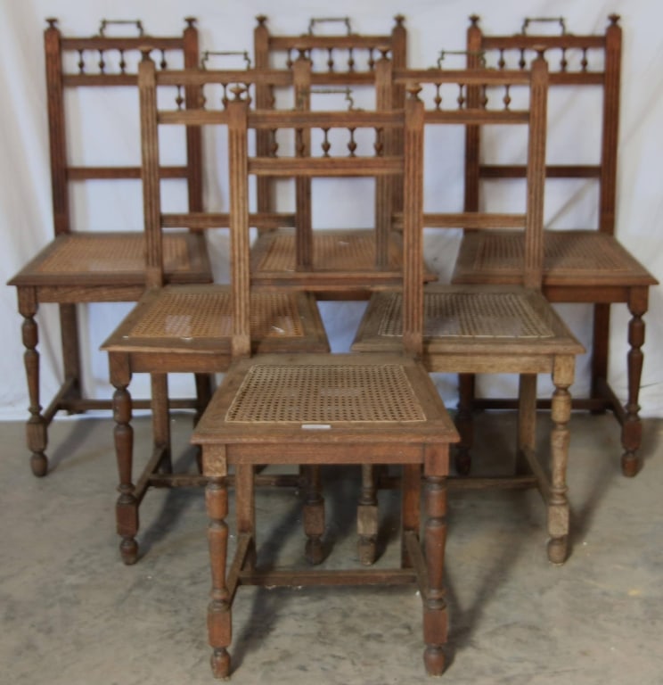 SET OF 6 HENRY ll STYLE DINING CHAIRS (1 of 3)