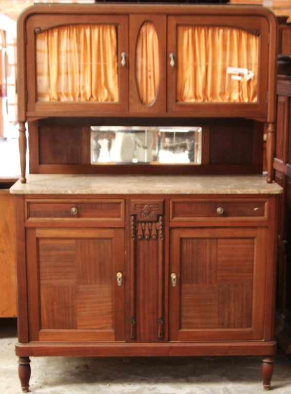 FRENCH ART DECO MARBLE TOP SIDEBOARD (1 of 4)