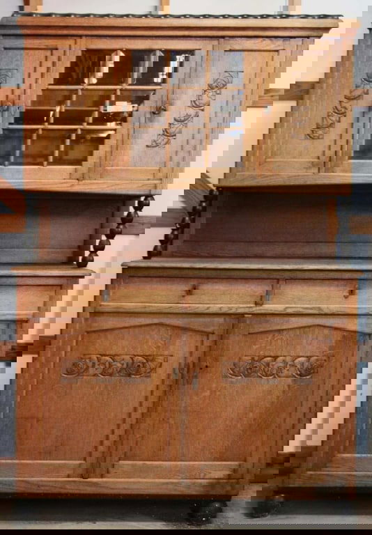 CONTINENTAL ART DECO OAK BUFFET (1 of 5)