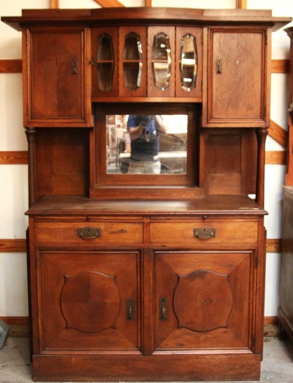 CONTINENTAL ARTS & CRAFTS VITRINE BUFFET (1 of 4)